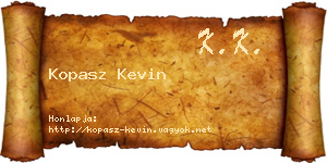 Kopasz Kevin névjegykártya